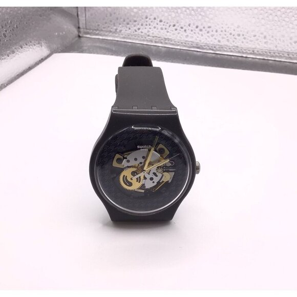Swatch Waterproof Watch Gray Limited Edition New Battery